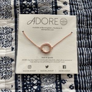 Adore by Swarovski Organic Circle Bracelet Rose